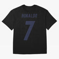 Cristiano Ronaldo 7 Oversized T-Shirt Celebrate Unforgettable Nights in Match Day Hype around FIFA World Cup 2026 Group Stage, Neymar, Haaland and Cristiano Ronaldo, Brazil, Portugal and Argentina, Championship Spirit, Famous Goals, Roaring Crowds