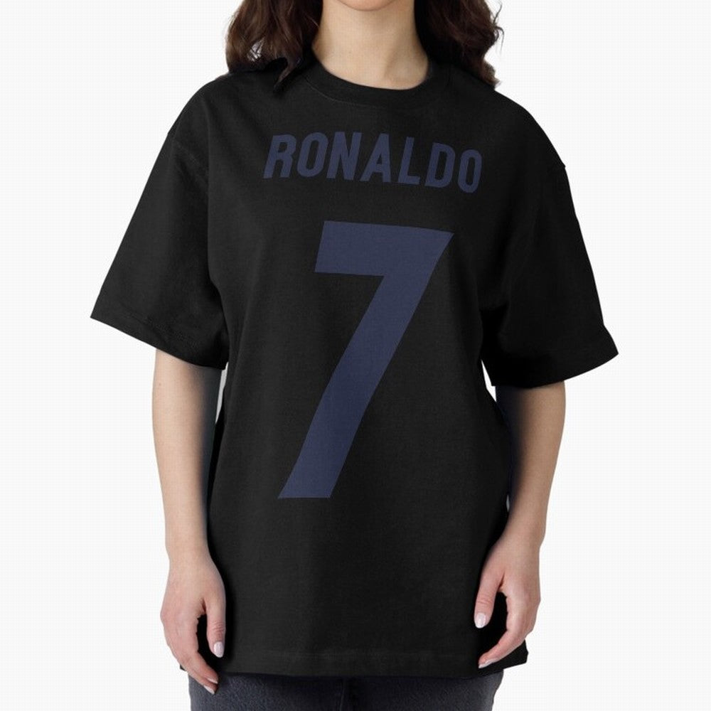 Cristiano Ronaldo 7 Oversized T-Shirt Celebrate Unforgettable Nights in Match Day Hype around FIFA World Cup 2026 Group Stage, Neymar, Haaland and Cristiano Ronaldo, Brazil, Portugal and Argentina, Championship Spirit, Famous Goals, Roaring Crowds