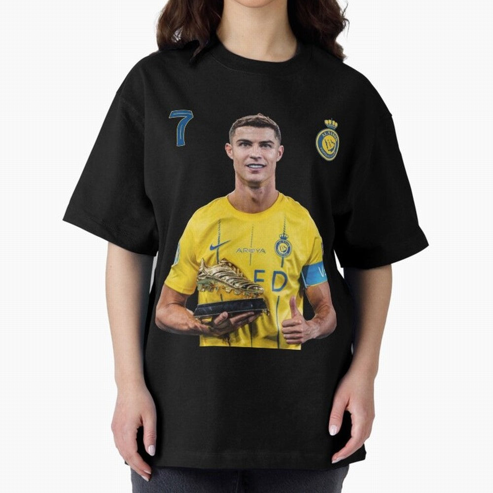 Cr7 cristiano ronaldo red black yellow blue milano real madid ronaldo cr ronaldo cristiano Portugal 7 9 united alnassr al nassr nassr al nassar hilal Oversized T-Shirt Unlock FIFA World Cup 2026 Group Stage for Fans of Neymar, Haaland and Cristiano