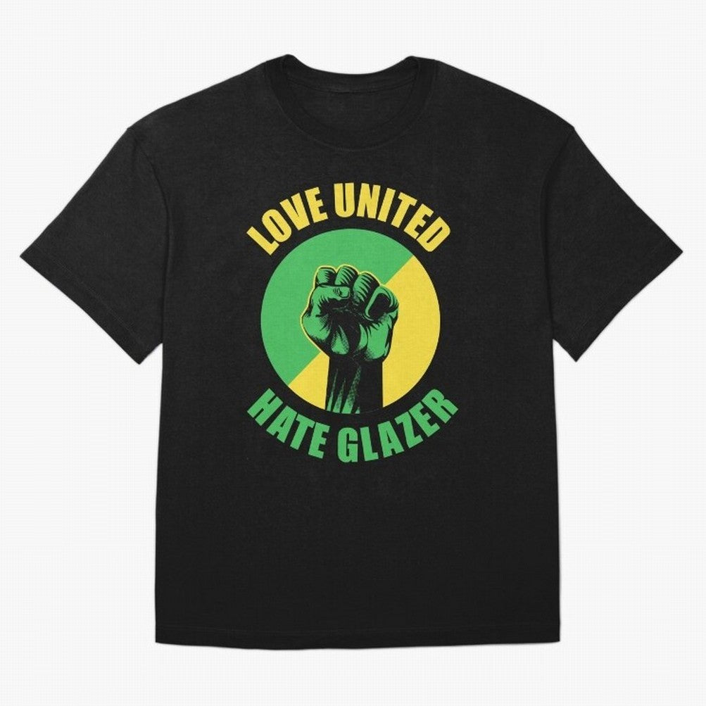 Love United Hate Glazer Oversized T-Shirt Wear the Spirit of FIFA World Cup 2026 Driven by Messi and Cristiano Ronaldo, England, France and Netherlands Energy, Football History, Final Match Energy, Crowd Noise and Once in a Lifetime Moments; Ideal