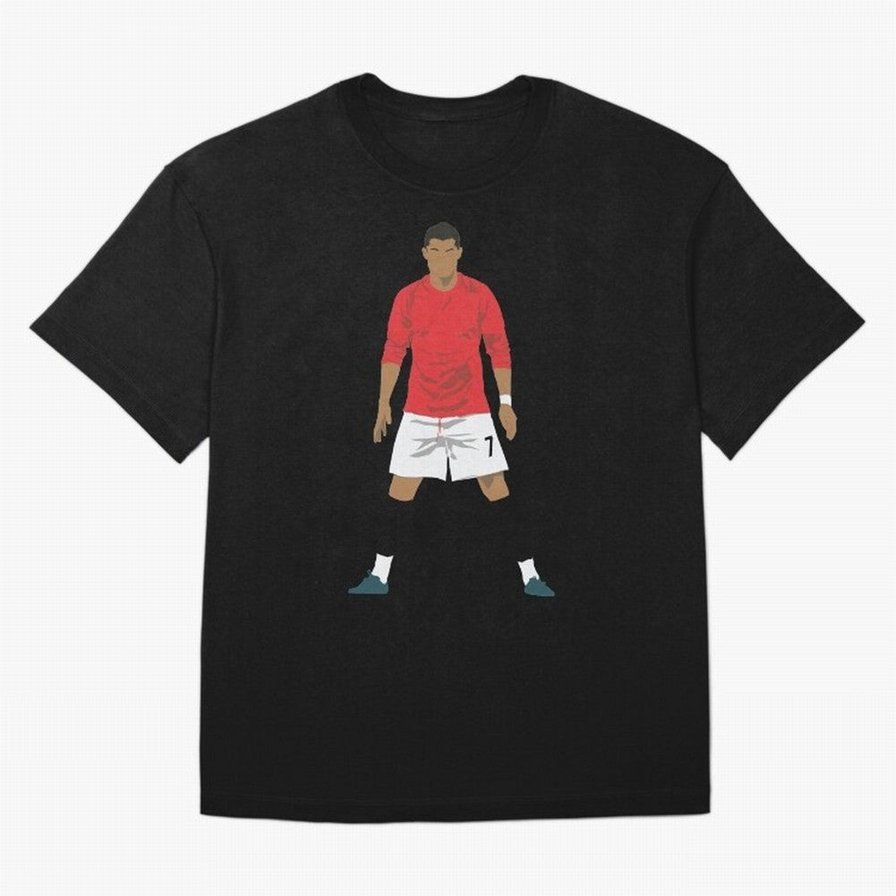 Cristiano Ronaldo MUFC Oversized T-Shirt Support Your Favorite Stars during FIFA World Cup 2026 Group Stage for Fans of Messi and Portugal, Bringing Football History, Final Match Energy, Crowd Noise and Once in a Lifetime Moments; Ideal for Fans