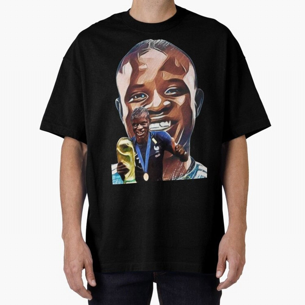 N'golo Kante Oversized T-Shirt Carry Global Football Passion for FIFA World Cup 2026, Built around CR7, Spain and Netherlands, Worldwide Fan Energy, Dramatic Goals, Stadium Lights and Championship Celebrations; Perfect for Fans, Collectors, Family