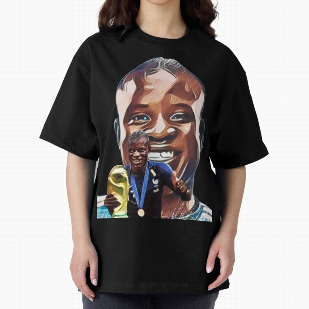 N'golo Kante Oversized T-Shirt Carry Global Football Passion for FIFA World Cup 2026, Built around CR7, Spain and Netherlands, Worldwide Fan Energy, Dramatic Goals, Stadium Lights and Championship Celebrations; Perfect for Fans, Collectors, Family