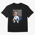 Commic Caricature of Cristiano Ronaldino 'CR7' Oversized T-Shirt Wear the Spirit of FIFA World Cup 2026 Driven by Messi and Cristiano Ronaldo, England, France and Netherlands Energy, Football History, Final Match Energy, Crowd Noise and Once in a