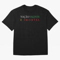 Na??o Valente e Imortal Portugal Oversized T-Shirt Celebrate Rivalries and Pride in FIFA World Cup 2026 USA Canada Mexico for Fans of Messi and Cristiano Ronaldo and Argentina, Bringing Football History, Final Match Energy, Crowd Noise and Once in