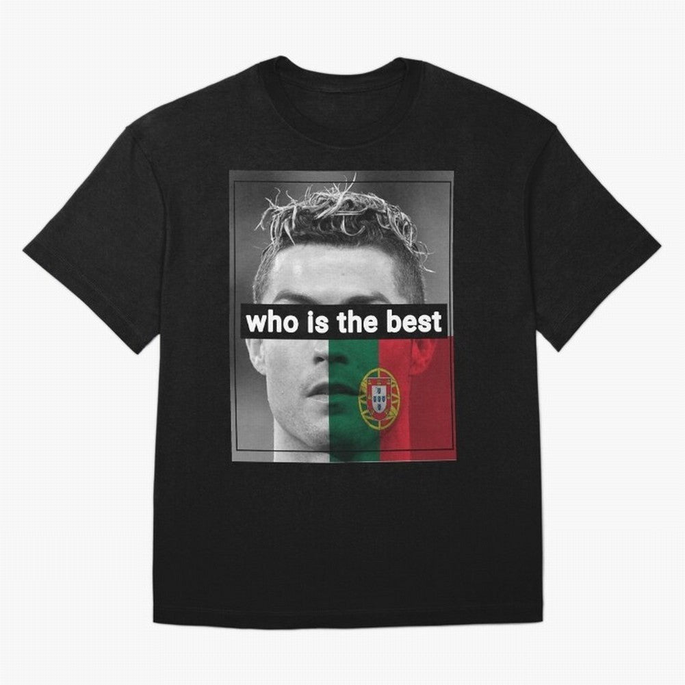 ronaldo Oversized T-Shirt Represent Football Lovers during FIFA World Cup 2026 Spirit, Celebrating Portugal, Spain and Germany, Messi, CR7 and Mbappe, Championship Spirit, Famous Goals, Roaring Crowds and International Football Unity; Made for