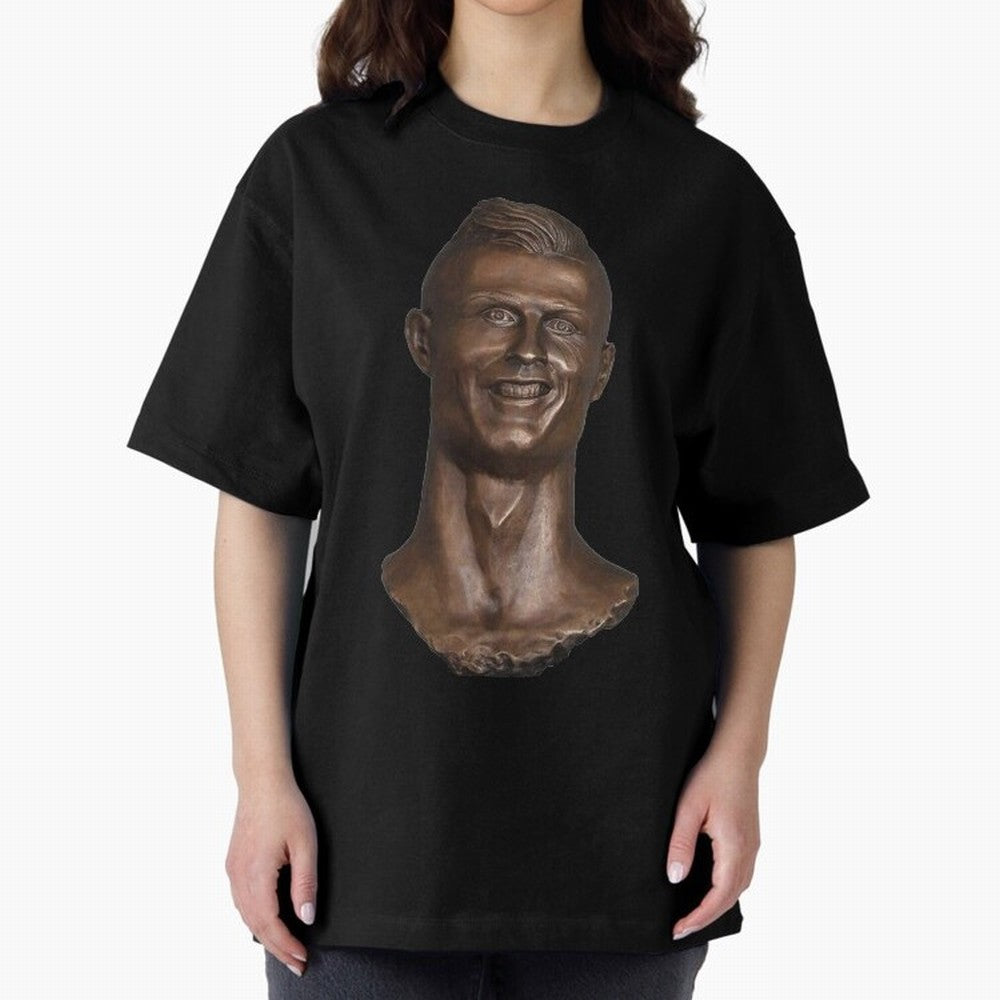 Cristiano Ronaldo Bust Scary Oversized T-Shirt Celebrate Football Dreams Across FIFA World Cup 2026 Spirit, Connected to France, Cristiano Ronaldo, Goal Celebration Energy, Supporter Heritage, Football Icons and Worldwide Tournament Joy; Great for