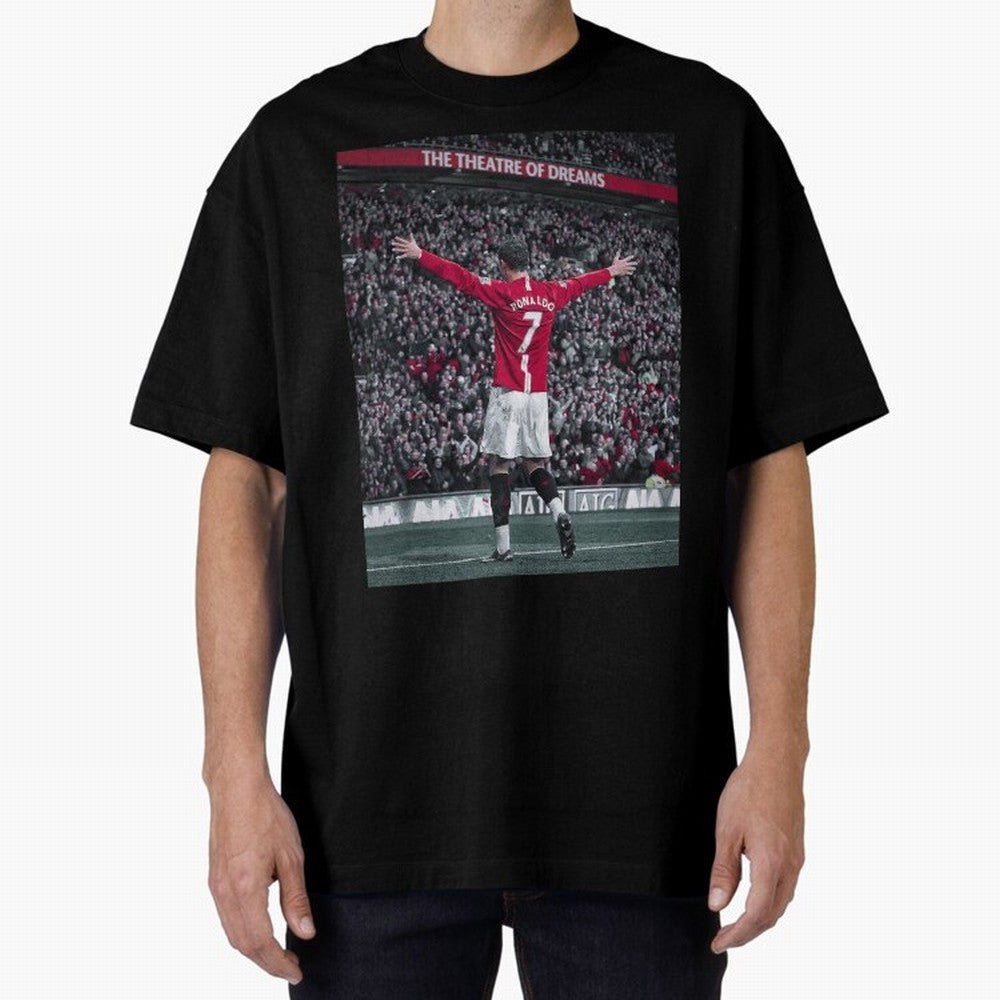Cristiano Ronaldo Manchester United Oversized T-Shirt Make Game Day About FIFA World Cup 2026 Group Stage with Messi, CR7 and Mbappe, Brazil Energy, Football Passion, Legendary Performances, Festival Vibes and Supporter Community; Great for Watch