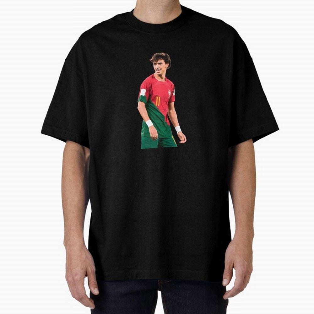 Joao Felix Oversized T-Shirt Step into FIFA World Cup 2026 Group Stage for Fans of Haaland and Mbappe and Portugal, Bringing Classic Soccer Heritage, Championship Pressure, Fan Loyalty and International Pride; Made for Die Hard Supporters, Soccer