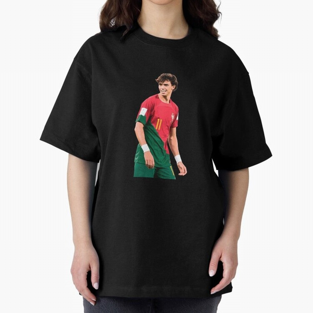 Joao Felix Oversized T-Shirt Step into FIFA World Cup 2026 Group Stage for Fans of Haaland and Mbappe and Portugal, Bringing Classic Soccer Heritage, Championship Pressure, Fan Loyalty and International Pride; Made for Die Hard Supporters, Soccer