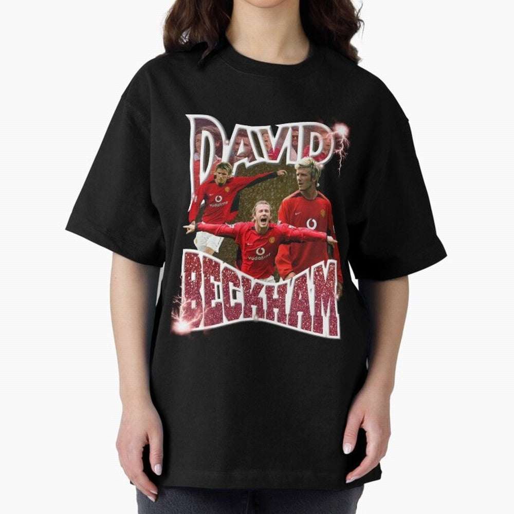 David Beckham Graphic Tee Oversized T-Shirt Feel FIFA World Cup 2026 for Fans of Cristiano Ronaldo, Haaland and CR7 and Argentina, Bringing Football History, Final Match Energy, Crowd Noise and Once in a Lifetime Moments; Great for Supporters Who