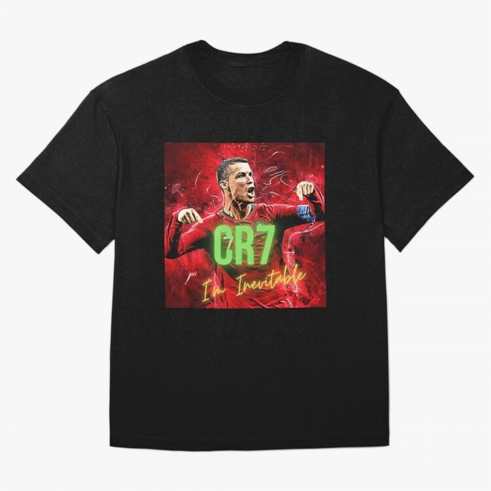 CR7 Oversized T-Shirt Show Match Day Excitement for FIFA World Cup 2026 USA Canada Mexico Spirit, Centered on Netherlands, Mbappe and Neymar, Tournament Hype, Historic Matchups, Family Viewing Parties and Global Sports Pride; Made for Collectors
