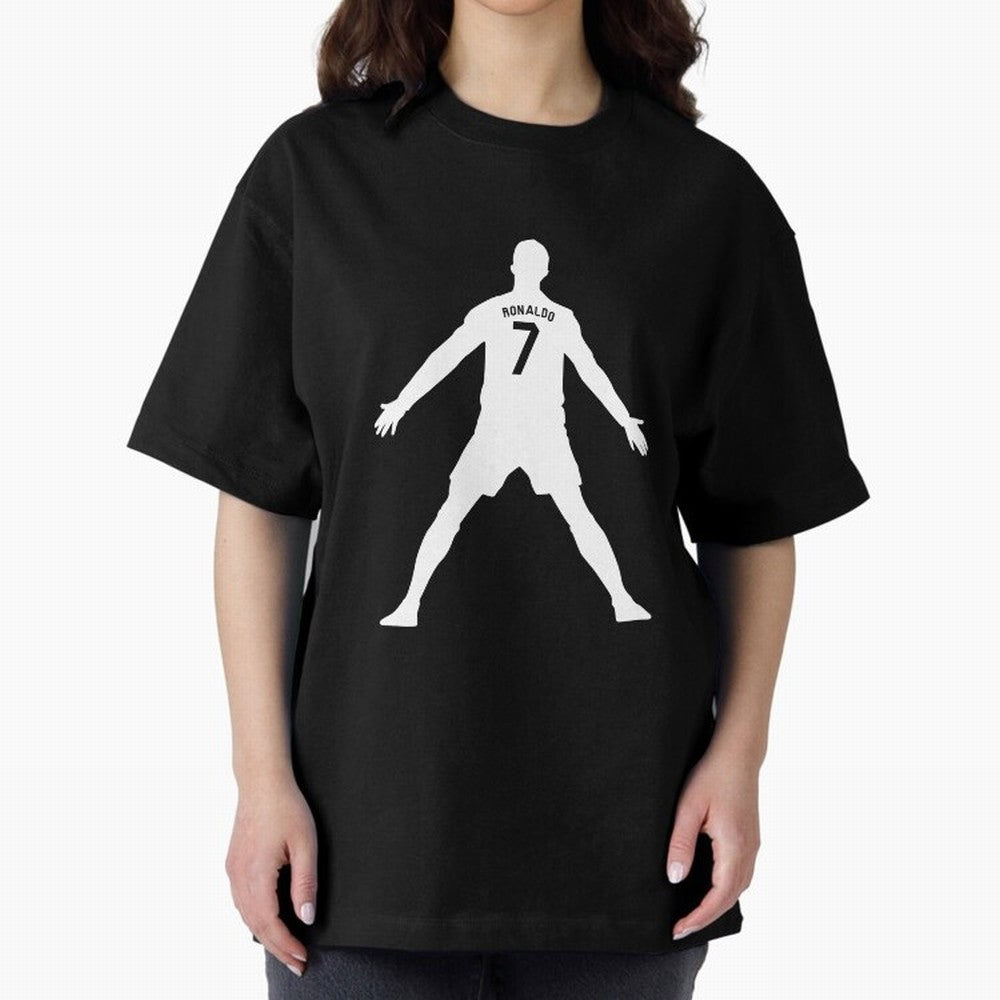 Cristiano Ronaldo Celebration in White Oversized T-Shirt Celebrate Golden Goal Energy in FIFA World Cup 2026 for Fans of Messi, CR7 and Mbappe and Spain and Netherlands, Bringing Match Day Excitement, Supporter Culture, Golden Goals and Global