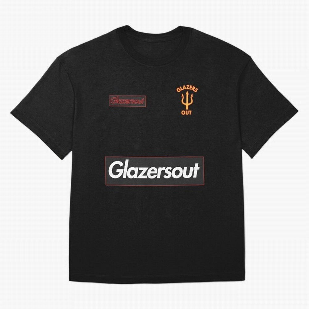 GlazersOut Red Manchester Kit V-Neck Oversized T-Shirt Show Passion for the Stars of FIFA World Cup 2026 Group Stage for Fans of CR7 and Spain and Netherlands, Bringing Global Supporter Spirit, Legendary Goals, National Colors and Tournament