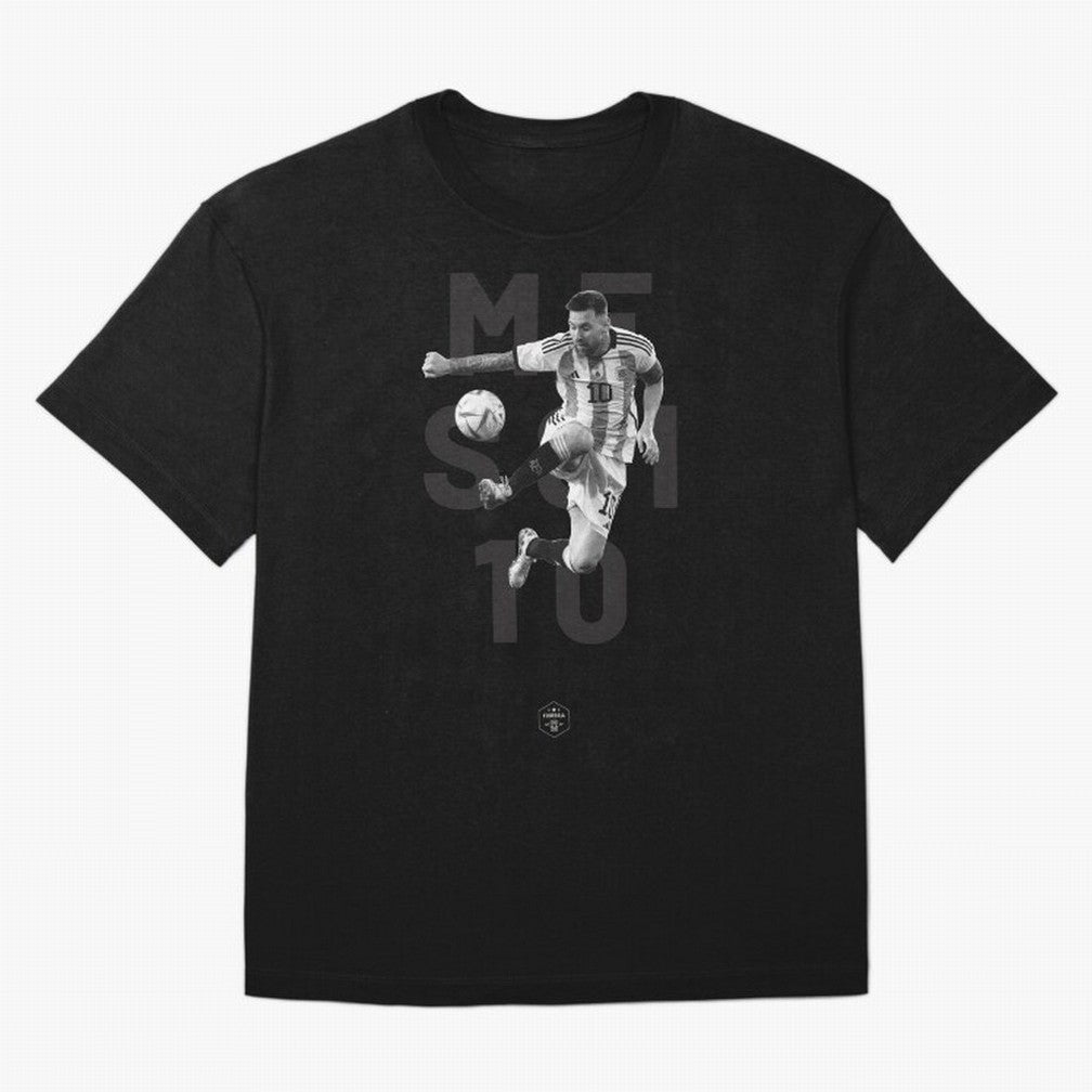 Lionel Messi Oversized T-Shirt Honor Football Greatness during FIFA World Cup 2026 for Fans of Messi and Cristiano Ronaldo and France and Portugal, Bringing Soccer Culture, Superstar Moments, National Team Dreams and Competitive Fire; Built for