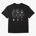 Messi Neymar France Football Players Trio Mmn #y79 Oversized T-Shirt Represent Football Lovers during FIFA World Cup 2026 USA Canada Mexico for Fans of Cristiano Ronaldo, Haaland and CR7 and England and Germany, Bringing Sports Nostalgia,