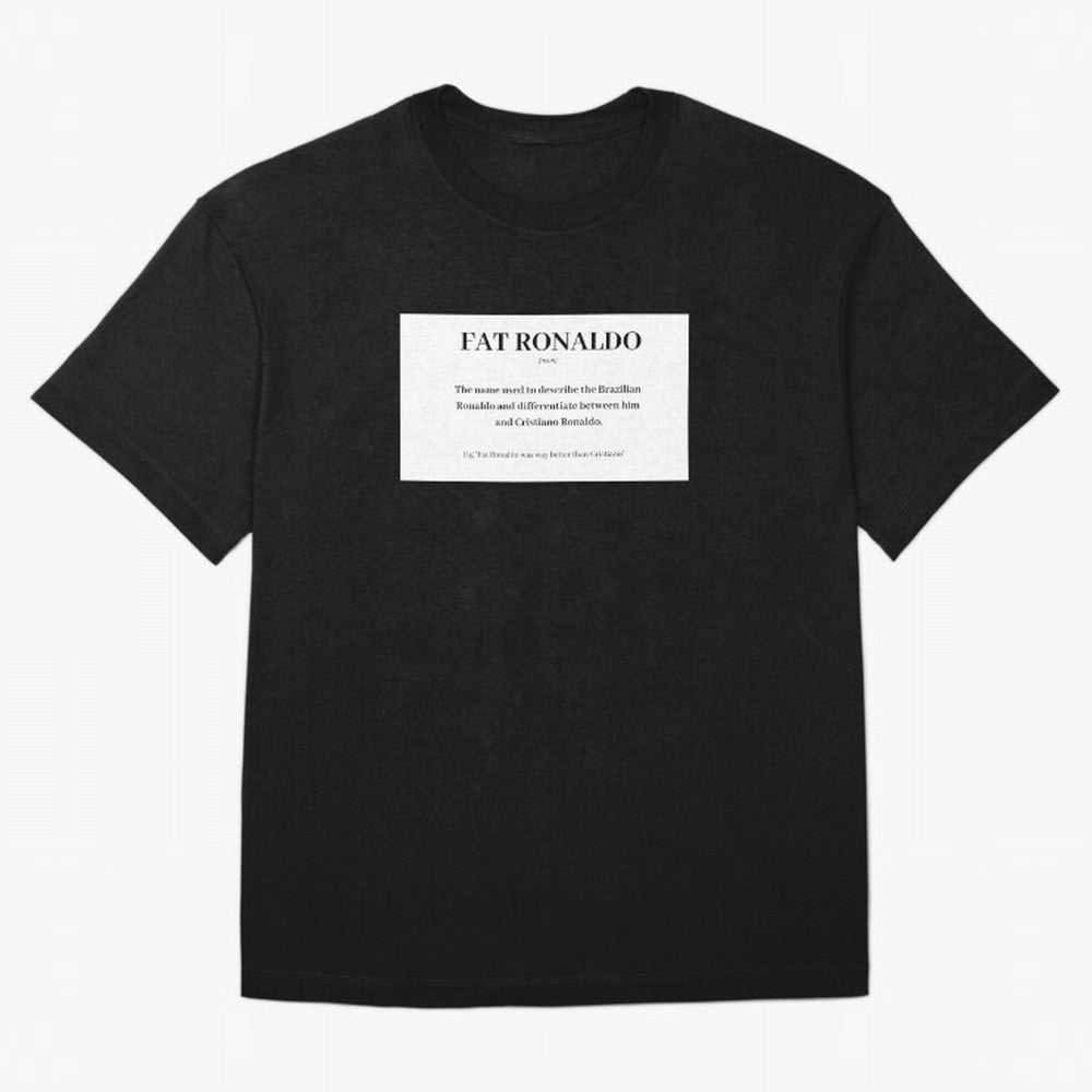 FAT RONALDO Oversized T-Shirt Bring a Champion Mindset to FIFA World Cup 2026 Made for Messi, Spain and Netherlands Energy, Football History, Final Match Energy, Crowd Noise and Once in a Lifetime Moments; Perfect for Supporters Who Want Bold