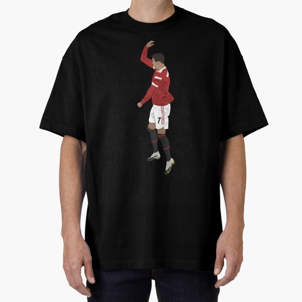 Cristiano Ronaldo Pirouette Siuuuu Goal Celebration Oversized T-Shirt Celebrate Global Football Passion for FIFA World Cup 2026 Group Stage, Capturing CR7 and Messi, England, Supporter Pride, Iconic Celebrations, Legendary Names and Global Match