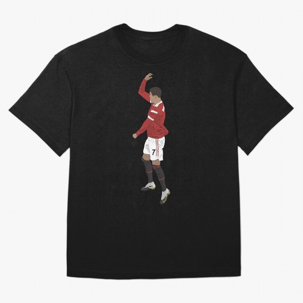 Cristiano Ronaldo Pirouette Siuuuu Goal Celebration Oversized T-Shirt Celebrate Global Football Passion for FIFA World Cup 2026 Group Stage, Capturing CR7 and Messi, England, Supporter Pride, Iconic Celebrations, Legendary Names and Global Match