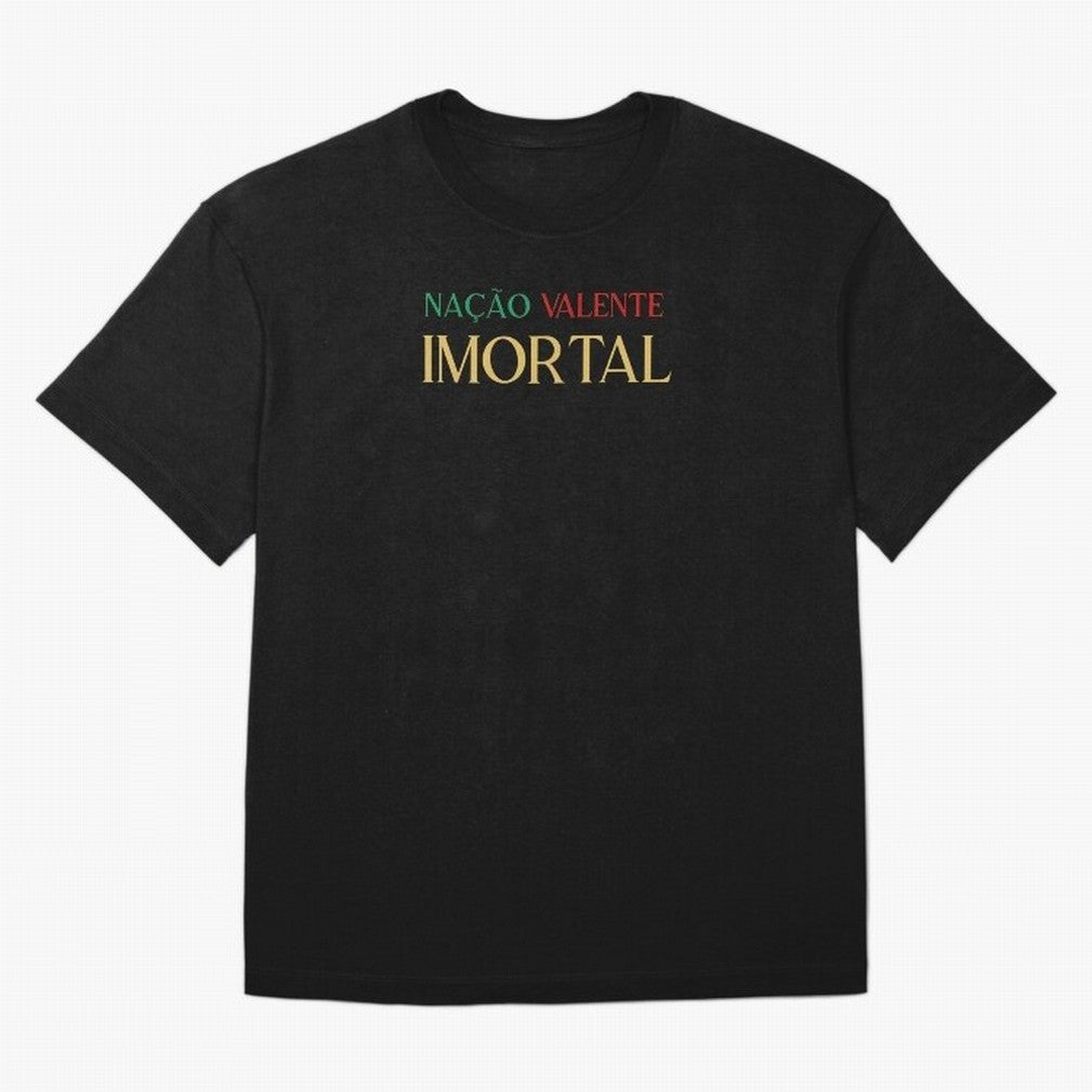 Na??o Valente Imortal Portugal Tuga Oversized T-Shirt Experience FIFA World Cup 2026 Group Stage Spirit, Centered on Portugal, Spain and Germany, CR7 and Messi, Stadium Chants, National Pride, Trophy Dreams and Unforgettable Football Memories;