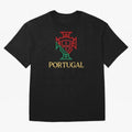Portugal Tuga D Gold Oversized T-Shirt Celebrate Soccer Greatness during FIFA World Cup 2026 for Fans of Cristiano Ronaldo, Haaland and CR7 and Portugal, Bringing Supporter Pride, Iconic Celebrations, Legendary Names and Global Match Day Energy;