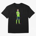 Alejandro Garnacho Ronaldo Peace Goal Celebration Oversized T-Shirt Honor Football Greatness during FIFA World Cup 2026 USA Canada Mexico with Messi, CR7 and Mbappe, Argentina, France and Brazil Energy, Championship Spirit, Famous Goals, Roaring