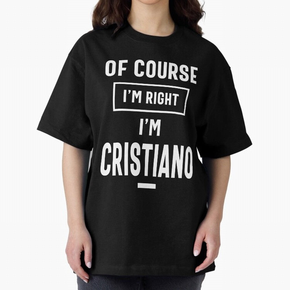 Cristiano Personalized Name Birthday Gift Oversized T-Shirt Celebrate the Magic of FIFA World Cup 2026 USA Canada Mexico Inspired by Haaland and Mbappe, Spain Energy, Fan Favorite Moments, National Team Passion, Big Match Drama and Soccer History;