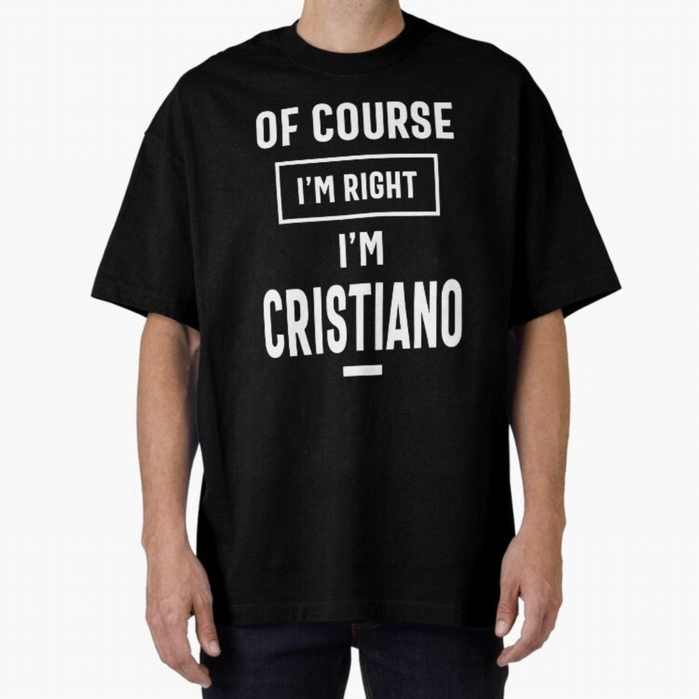 Cristiano Personalized Name Birthday Gift Oversized T-Shirt Celebrate the Magic of FIFA World Cup 2026 USA Canada Mexico Inspired by Haaland and Mbappe, Spain Energy, Fan Favorite Moments, National Team Passion, Big Match Drama and Soccer History;