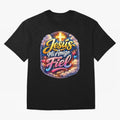 Jesus my faithful friend Oversized T-Shirt Upgrade Match Day Hype around FIFA World Cup 2026 USA Canada Mexico, Neymar, Haaland and Cristiano Ronaldo, Argentina, Worldwide Fan Energy, Dramatic Goals, Stadium Lights and Championship Celebrations;