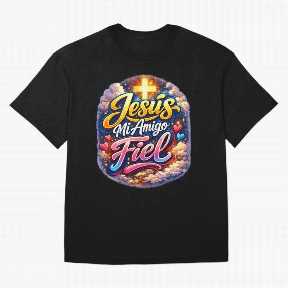 Jesus my faithful friend Oversized T-Shirt Upgrade Match Day Hype around FIFA World Cup 2026 USA Canada Mexico, Neymar, Haaland and Cristiano Ronaldo, Argentina, Worldwide Fan Energy, Dramatic Goals, Stadium Lights and Championship Celebrations;