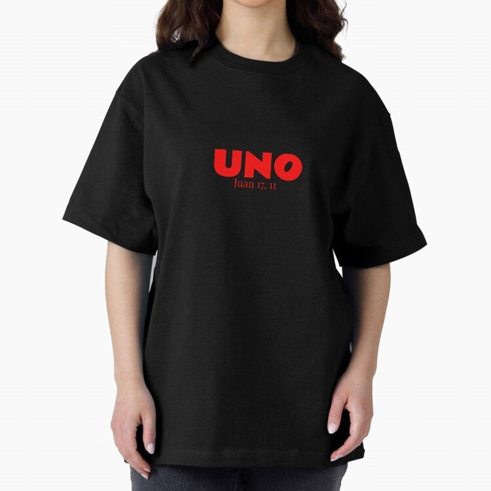 UNO ¨C Cita b¨ªblica cristiana Oversized T-Shirt Show Passion for the Stars of Match Day Hype around FIFA World Cup 2026 Group Stage, Haaland and Mbappe, Spain and Netherlands, Soccer Culture, Superstar Moments, National Team Dreams and Competitive