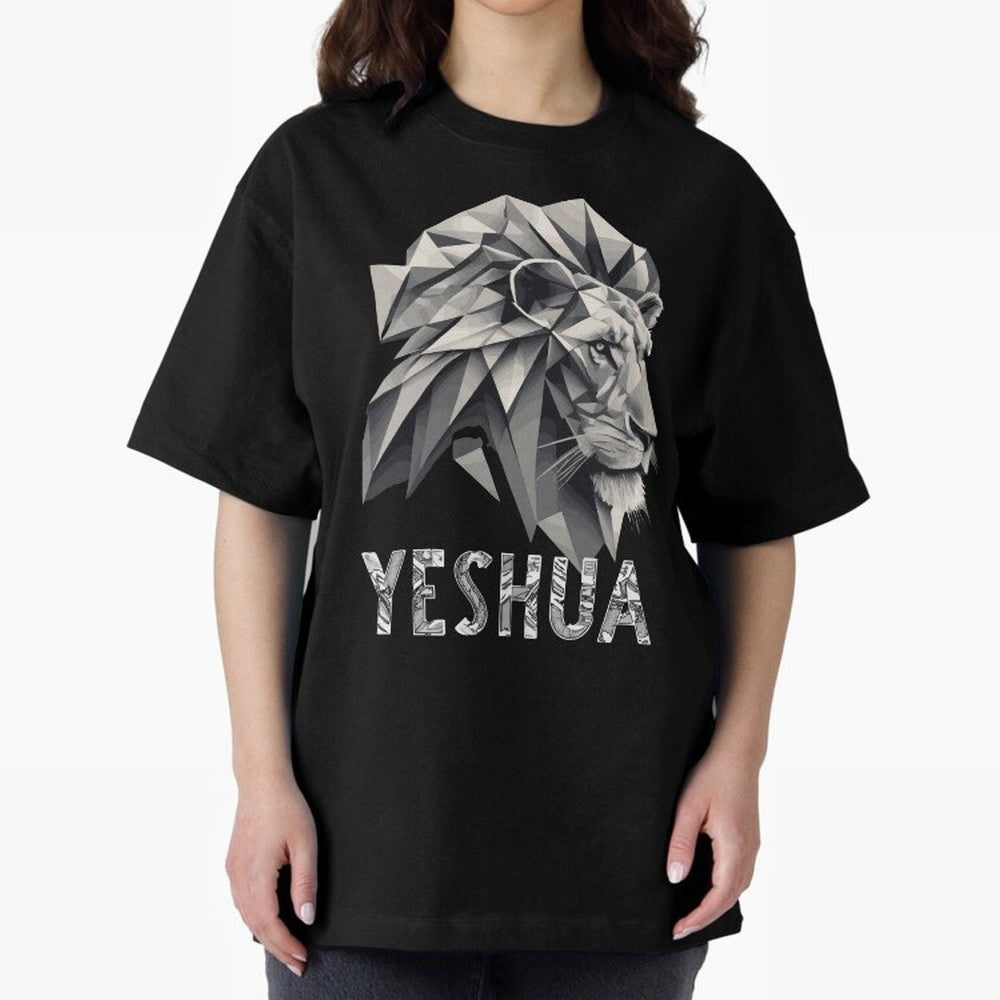 ILUSTRACI¨®N DE LE¨®N CRISTALIZADO YESHUA Oversized T-Shirt Show Up for the Glory of FIFA World Cup 2026 for Fans of Messi and England, Bringing Stadium Chants, National Pride, Trophy Dreams and Unforgettable Football Memories; Perfect for Fans,