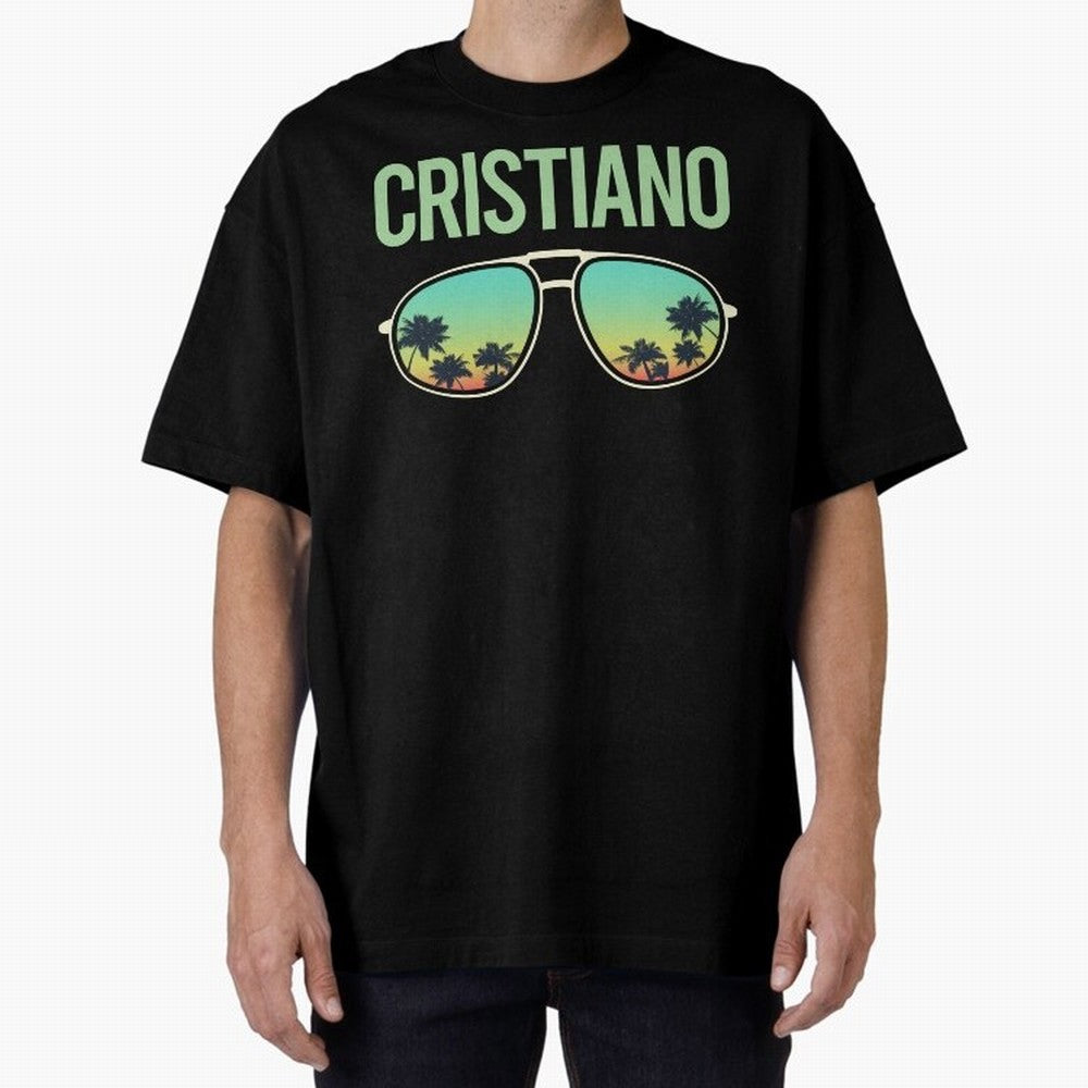 Cool Glasses Cristiano Oversized T-Shirt Bring World Football Passion into the FIFA World Cup 2026 Group Stage Journey through Haaland and Mbappe Highlights, Argentina, France and Brazil Pride, Classic Soccer Heritage, Championship Pressure, Fan