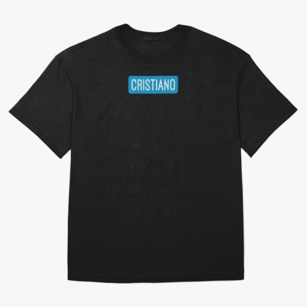 Cristiano Name Oversized T-Shirt Cheer for Match Day Hype around FIFA World Cup 2026, CR7, Argentina and Brazil, Supporter Pride, Iconic Celebrations, Legendary Names and Global Match Day Energy; Made for Collectors Who Enjoy Iconic Players,