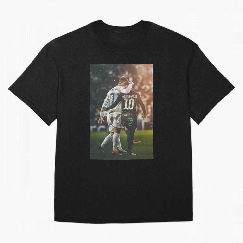 Neymar and Ronaldo Oversized T-Shirt Show Your Love for Match Day Hype around FIFA World Cup 2026 Group Stage, Mbappe and Neymar, Brazil, Match Day Excitement, Supporter Culture, Golden Goals and Global Football Passion; Great for Supporters Who