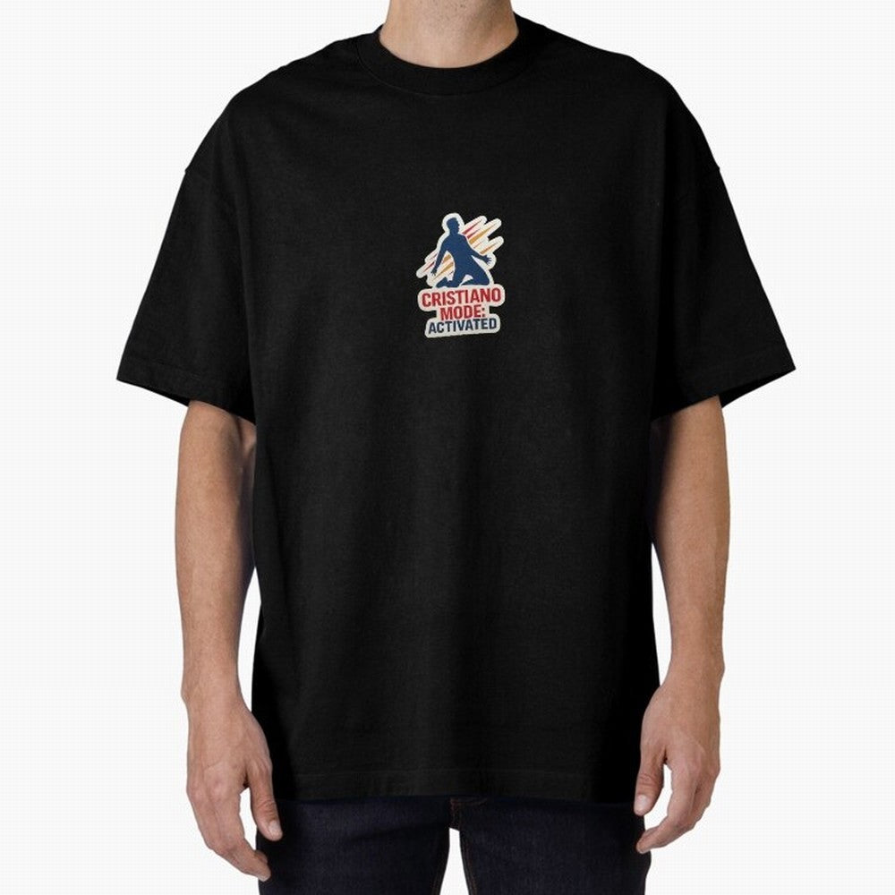 Cristiano Mode: Activated v2 Oversized T-Shirt Treasure FIFA World Cup 2026 USA Canada Mexico Spirit, Made for Spain, Haaland, Classic Soccer Heritage, Championship Pressure, Fan Loyalty and International Pride; Made for Die Hard Supporters, Soccer
