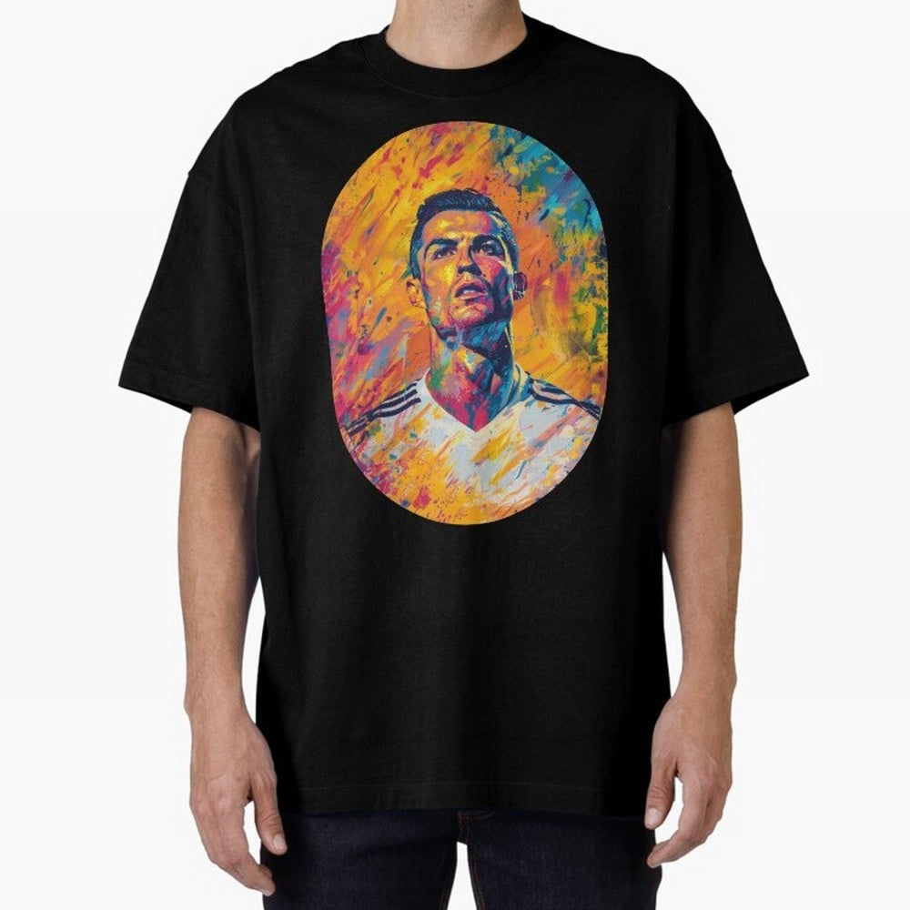 Cristiano Oversized T-Shirt Enjoy Global Football Passion for FIFA World Cup 2026 USA Canada Mexico, Highlighting Cristiano Ronaldo, Netherlands, Stadium Chants, National Pride, Trophy Dreams and Unforgettable Football Memories; Perfect for People