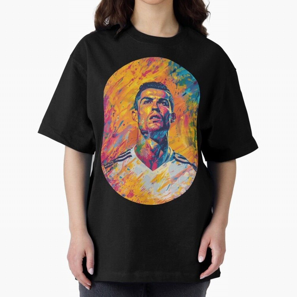 Cristiano Oversized T-Shirt Enjoy Global Football Passion for FIFA World Cup 2026 USA Canada Mexico, Highlighting Cristiano Ronaldo, Netherlands, Stadium Chants, National Pride, Trophy Dreams and Unforgettable Football Memories; Perfect for People