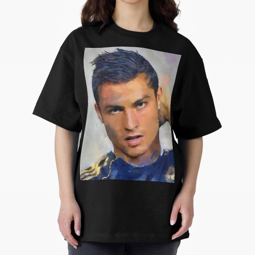 Cristiano Oversized T-Shirt Support the Legends of Global Football Passion for FIFA World Cup 2026, Inspired by CR7, Spain, Football Festival Excitement, Trophy Ambitions, Country Rivalries and Star Player Buzz; Built for Supporters Chasing Trophy