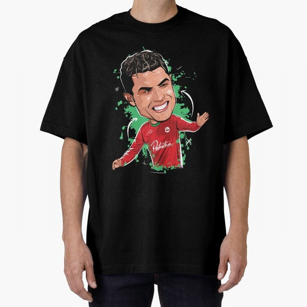 Cristiano Oversized T-Shirt Join Global Football Passion for FIFA World Cup 2026 USA Canada Mexico, with Mbappe, England, France and Netherlands, Football Passion, Legendary Performances, Festival Vibes and Supporter Community; Made for Collectors