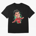 Cristiano Oversized T-Shirt Join Global Football Passion for FIFA World Cup 2026 USA Canada Mexico, with Mbappe, England, France and Netherlands, Football Passion, Legendary Performances, Festival Vibes and Supporter Community; Made for Collectors