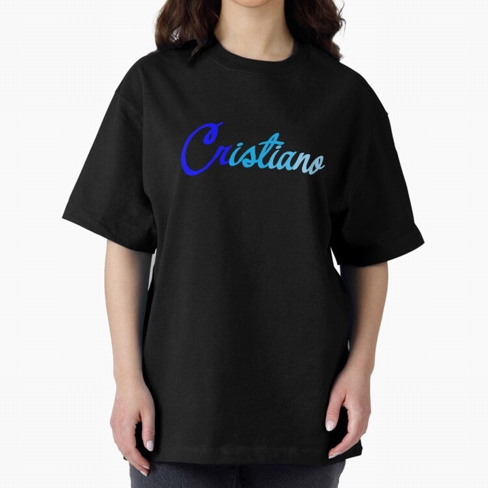 Cristiano Oversized T-Shirt Join FIFA World Cup 2026 Group Stage Filled with Neymar, Brazil, Portugal and Argentina Energy, Retro Football Energy, Iconic Rivalries, Trophy Chase Drama and Stadium Atmosphere; Created for Match Day Parties, Soccer