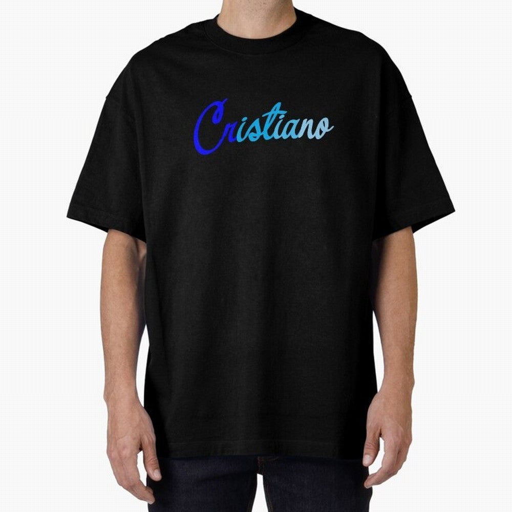 Cristiano Oversized T-Shirt Join FIFA World Cup 2026 Group Stage Filled with Neymar, Brazil, Portugal and Argentina Energy, Retro Football Energy, Iconic Rivalries, Trophy Chase Drama and Stadium Atmosphere; Created for Match Day Parties, Soccer