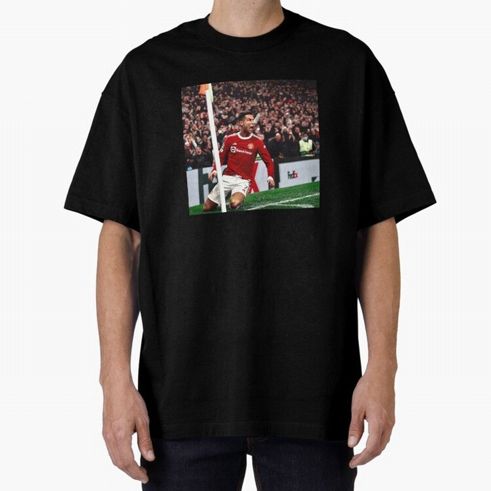 Cristiano Oversized T-Shirt Represent Football Lovers during FIFA World Cup 2026 Spirit, Celebrating Portugal, Spain and Germany, Messi, CR7 and Mbappe, Championship Spirit, Famous Goals, Roaring Crowds and International Football Unity; Made for
