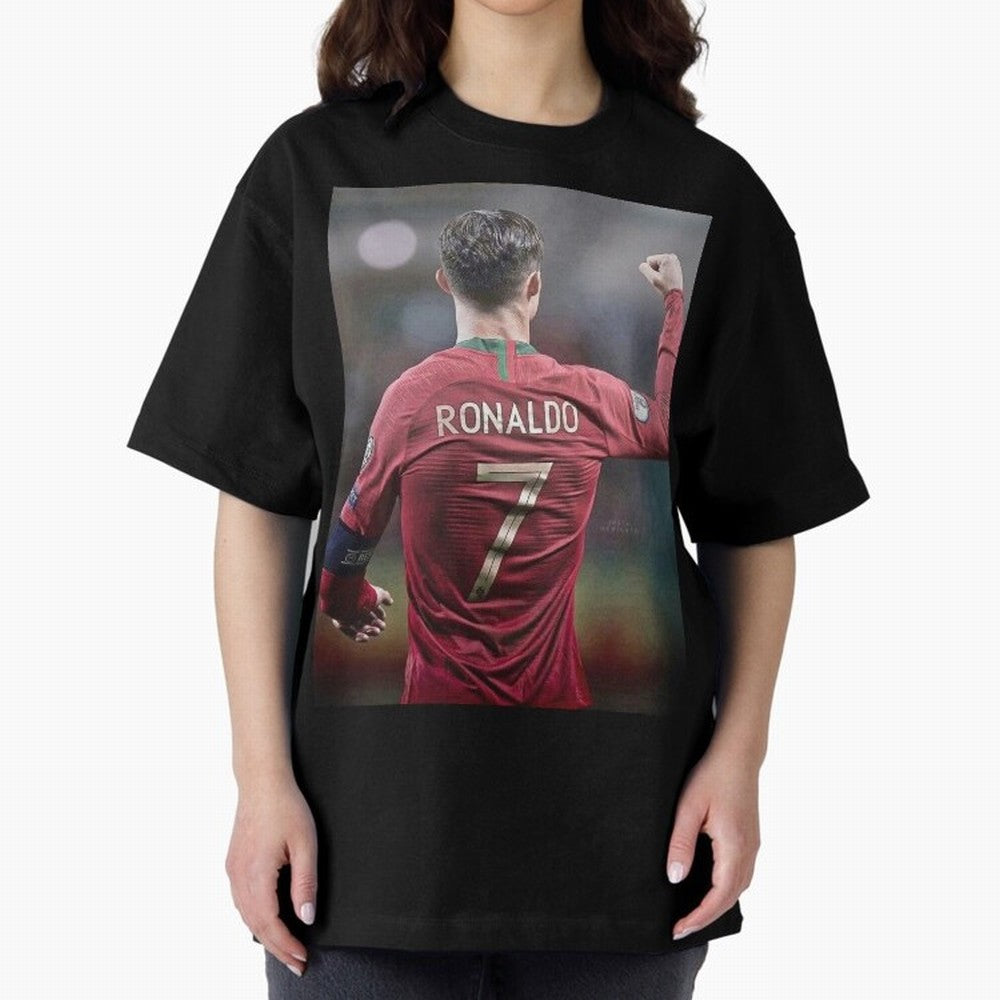 Cristiano Ronaldo CR7 Oversized T-Shirt Show Passion for the Stars of FIFA World Cup 2026 Group Stage Celebrating CR7, Argentina Energy, Worldwide Fan Energy, Dramatic Goals, Stadium Lights and Championship Celebrations; Ideal for Fans Who Follow