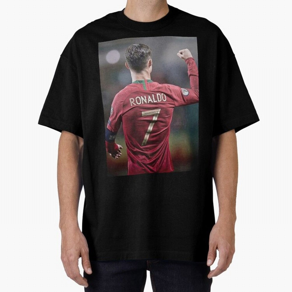 Cristiano Ronaldo CR7 Oversized T-Shirt Show Passion for the Stars of FIFA World Cup 2026 Group Stage Celebrating CR7, Argentina Energy, Worldwide Fan Energy, Dramatic Goals, Stadium Lights and Championship Celebrations; Ideal for Fans Who Follow