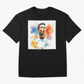 Cristiano Ronaldo Watercolor Panting Oversized T-Shirt Back Your Heroes with Match Day Hype around FIFA World Cup 2026 USA Canada Mexico, Mbappe, Portugal, Spain and Germany, Global Supporter Spirit, Legendary Goals, National Colors and Tournament