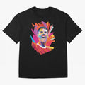 Cristiano Ronaldo Pop Art WPAP Oversized T-Shirt Celebrate the Road through FIFA World Cup 2026 Group Stage Spirit, Centered on England and Germany, CR7 and Messi, Vintage Soccer Flavor, Modern Football Stars, National Flags and Final Night