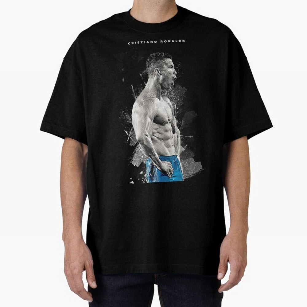 Cristiano Ronaldo Cristiano Ronaldo Oversized T-Shirt Honor Champions and Dreams in FIFA World Cup 2026 Group Stage Connected to Mbappe and Neymar, Brazil, Portugal and Argentina Energy, Football Passion, Legendary Performances, Festival Vibes and