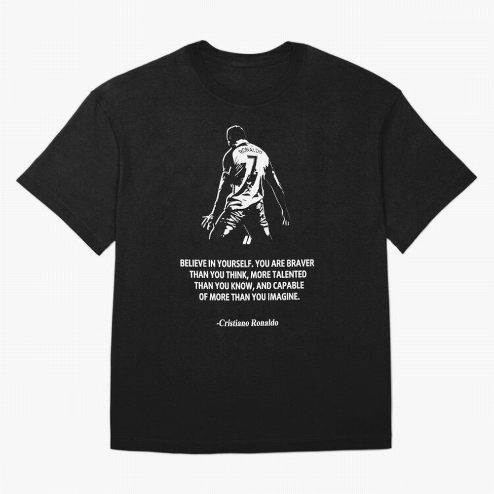 Cristiano Ronaldo Quotes Oversized T-Shirt Keep the Legacy of Global Football Passion for FIFA World Cup 2026 USA Canada Mexico, Featuring Messi, Neymar and Mbappe, England, France and Netherlands, Stadium Chants, National Pride, Trophy Dreams and